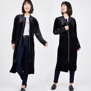 Juicy Couture Longline Velvet Bomber